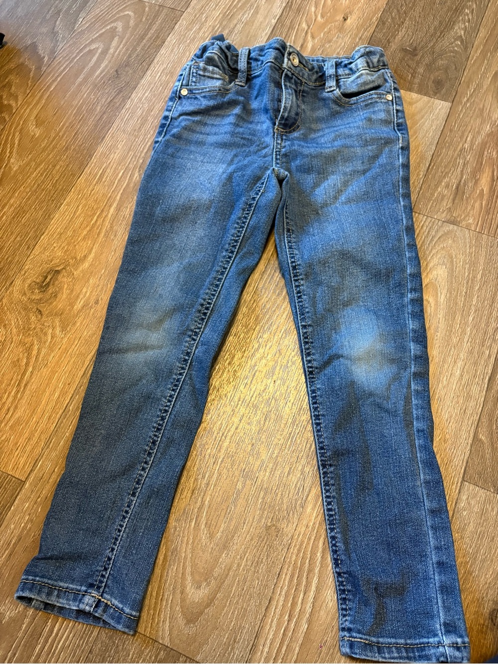 Girls' Dark Blue Stretch Jeans